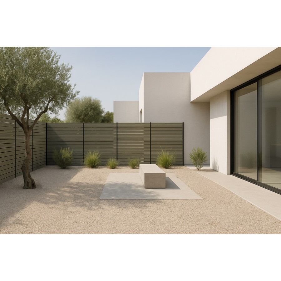 WPC ΠΕΡΙΦΡΑΞΗΣ 20/120mm OLIVE 50170