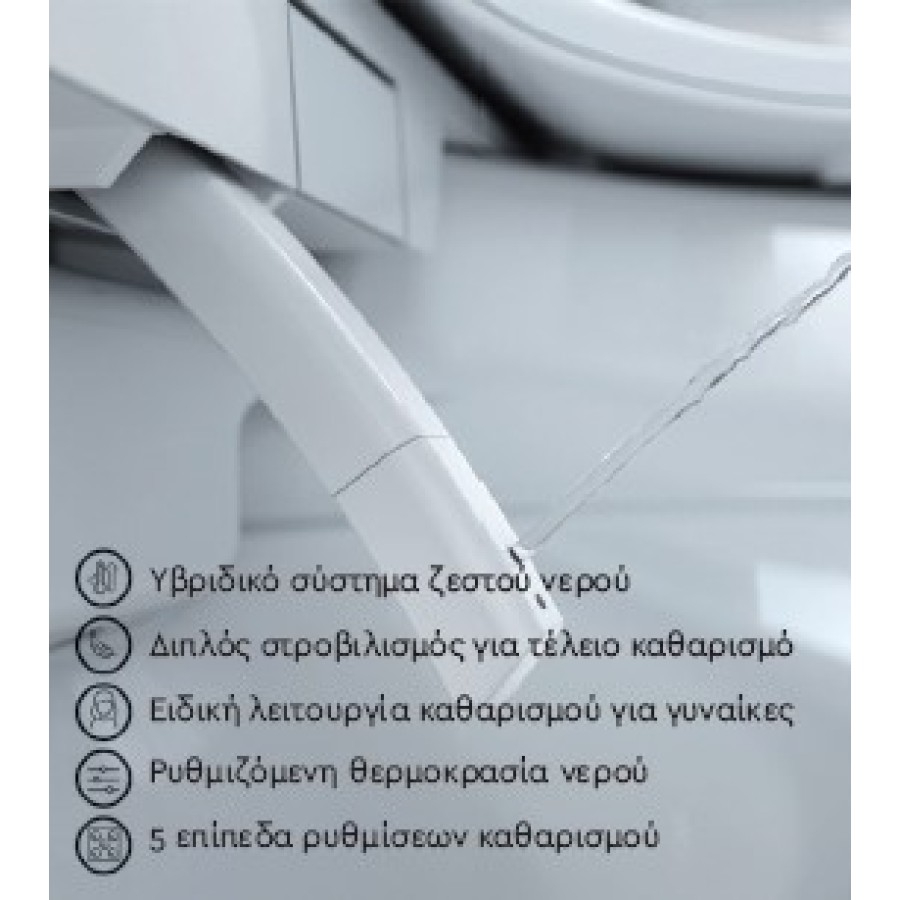 Smart Set Λεκάνη Κρεμαστή Με Καζανάκι Εντοιχισμού