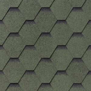 SuperGlass Hex Green Εξαγωνικό Ασφαλτικό κεραμίδι