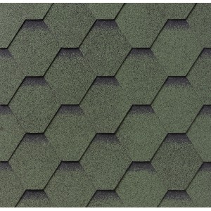 SuperGlass Hex Green Εξαγωνικό Ασφαλτικό κεραμίδι
