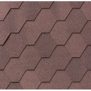 SuperGlass Hex Brown Εξαγωνικό Ασφαλτικό κεραμίδι