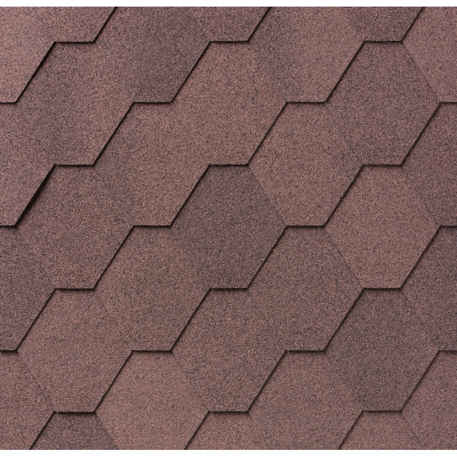 SuperGlass Hex Brown Εξαγωνικό Ασφαλτικό κεραμίδι