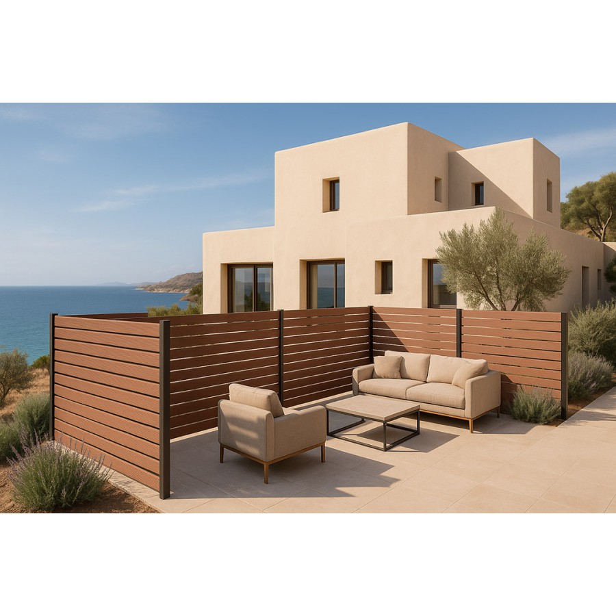 WPC ΠΕΡΙΦΡΑΞΗΣ 20/120mm BROWN 5040