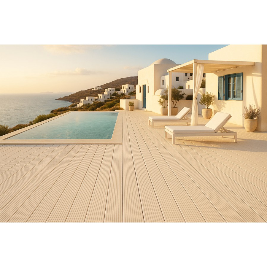 DECK-WPC ΔΑΠΕΔΟΥ 23/140mm WHITE 40130