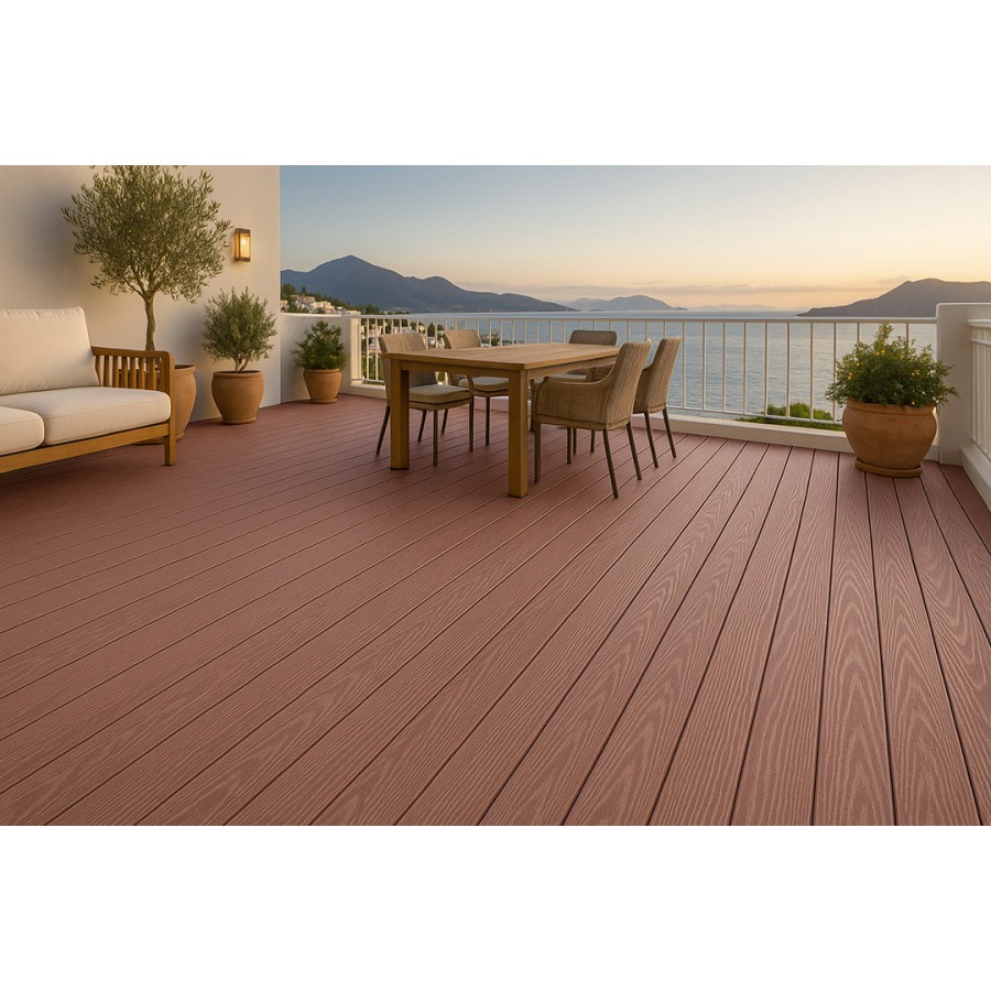 DECK-WPC ΔΑΠΕΔΟΥ ΝΕΑΣ ΓΕΝΙΑΣ 25/146mm L.BROWN 8040