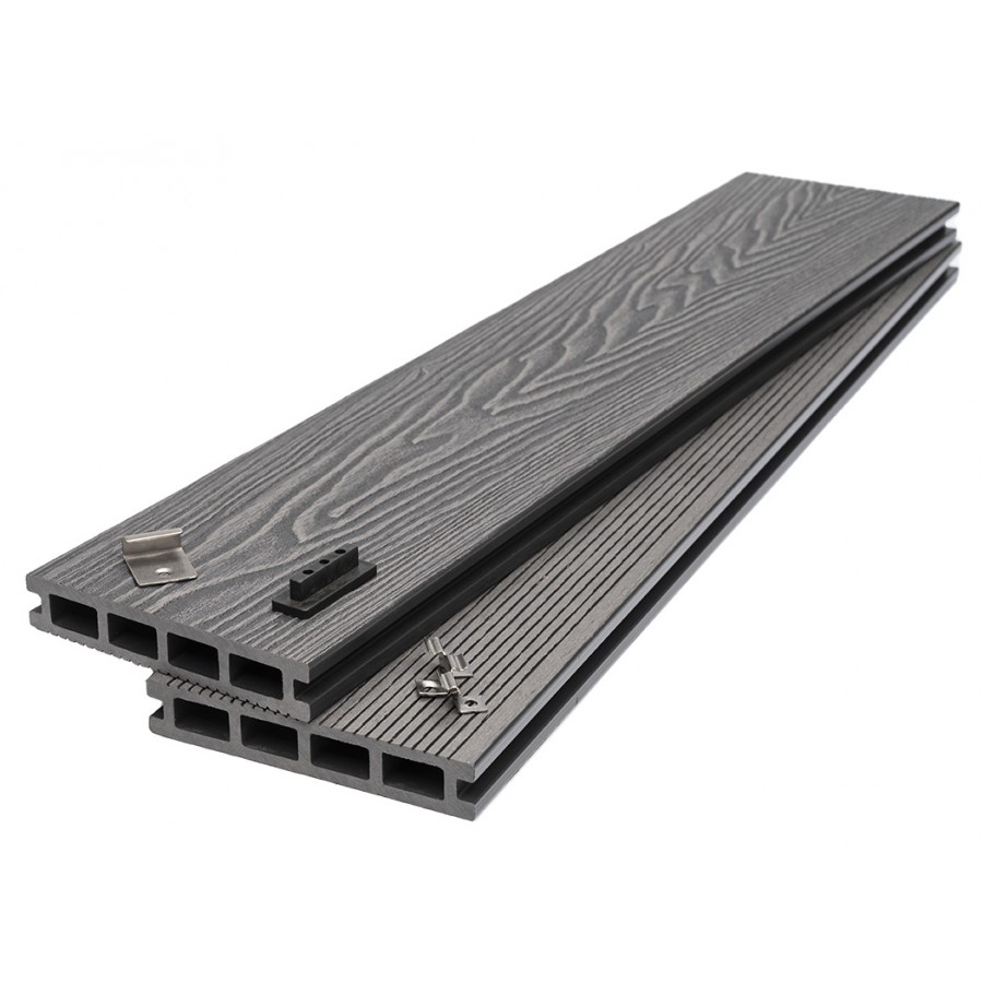 DECK-WPC ΔΑΠΕΔΟΥ ΝΕΑΣ ΓΕΝΙΑΣ 25/146mm L.GREY 80180