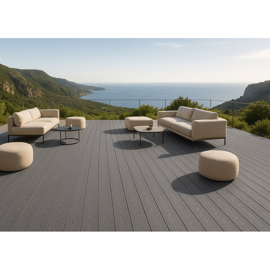 DECK-WPC ΔΑΠΕΔΟΥ ΝΕΑΣ ΓΕΝΙΑΣ 25/146mm L.GREY 80180