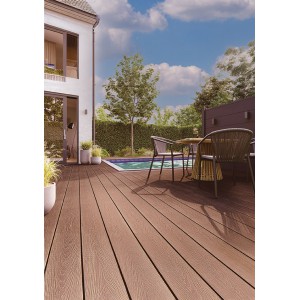 DECK-WPC ΔΑΠΕΔΟΥ ΝΕΑΣ ΓΕΝΙΑΣ 25/146mm TEAK 80155