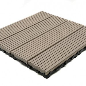 DECK-WPC ΠΛΑΚΑΚΙ ΔΑΠΕΔΟΥ 12mm 30Χ30 L.GREY 180