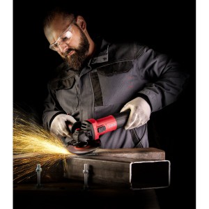 RAIDER ΓΩΝΙΑΚΟΣ ΤΡΟΧΟΣ 125mm ΡΥΘΜ. 1400W