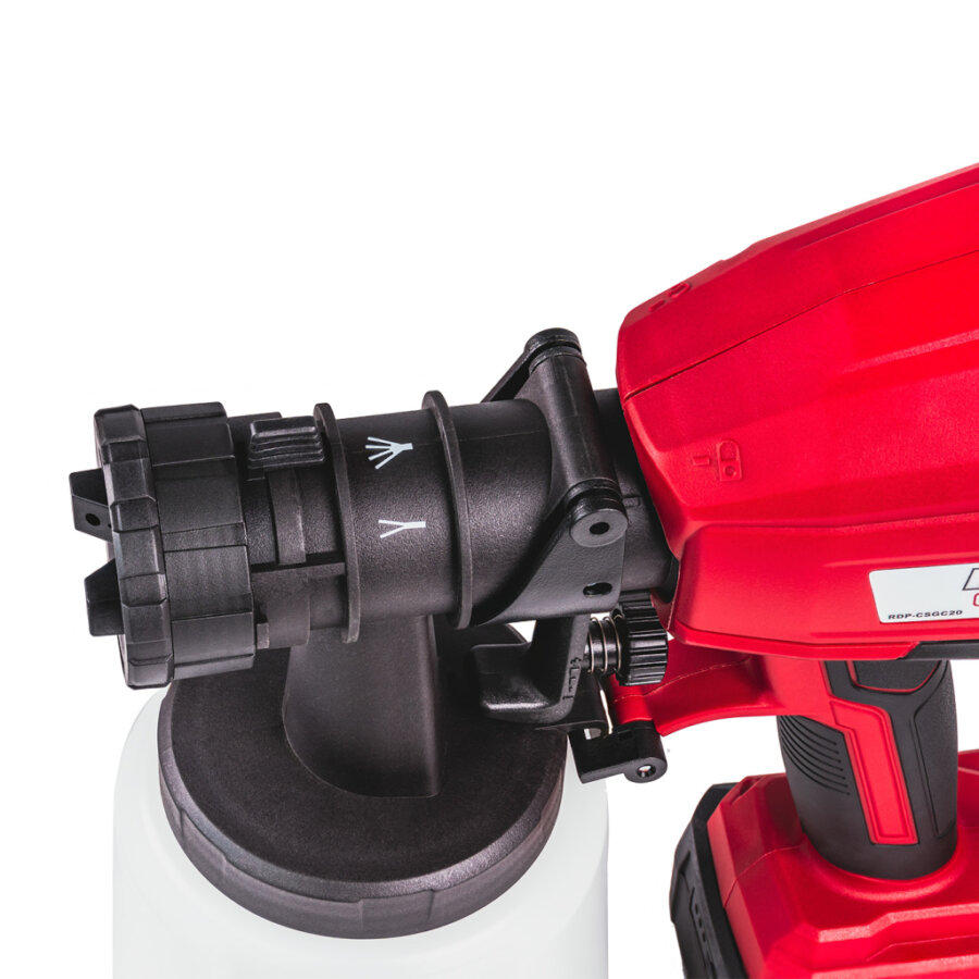 RAIDER R20 SOLO ΠΙΣΤΟΛΙ ΒΑΦΗΣ ΗΛΕΚΤΡΙΚΟ 20V ΜΕ ΔΟΧΕΙΟ 1lt RDP-CSGC20 074203