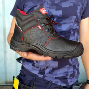 ΜΠΟΤΑΚΙ ΔΕΡΜΑΤΙΝΟ S3 ΑΔΙΑΒΡΟΧΟ ΜΑΥΡΟ