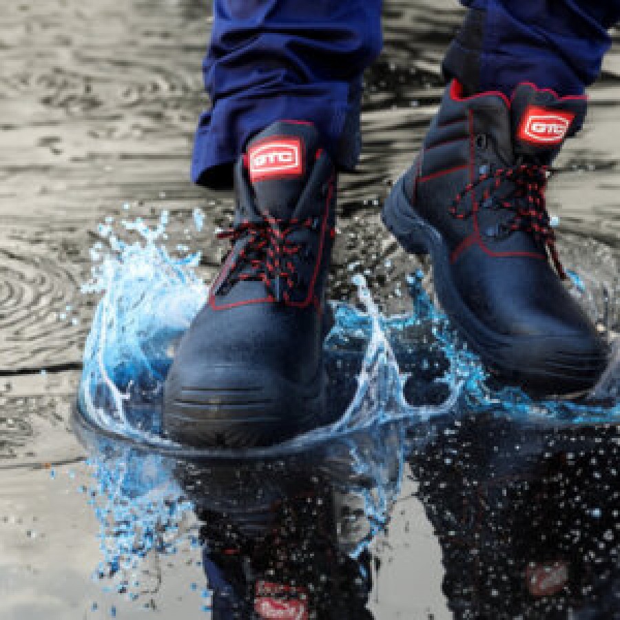 ΜΠΟΤΑΚΙ ΔΕΡΜΑΤΙΝΟ S3 ΑΔΙΑΒΡΟΧΟ ΜΑΥΡΟ