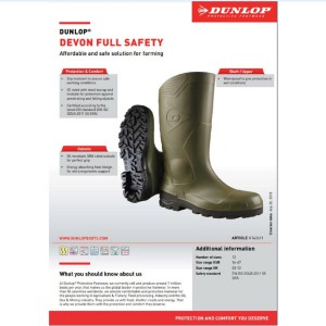 DUNLOP ΜΠΟΤΕΣ ΓΟΝΑΤΟΥ Devon S5 ΠΡΑΣΙΝΕΣ