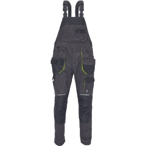 ΦΟΡΜΑ ΕΡΓΑΣΙΑΣ ΜΕ ΤΙΡΑΝΤΕΣ GREENDALE ΑΝΘΡΑΚΙ/ΛΑΙΜ 65%poly-35%cott, 270 g/m²