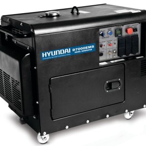 HYUNDAI D7000ETS ΓΕΝΝΗΤΡΙΑ ΠΕΤΡΕΛΑΙΟΥ TΡΙΦΑΣΙΚΗ ΑΘΟΡΥΒΗ 7KVA ΜΕ ΜΙΖΑ & ΜΠΑΤΑΡΙΑ