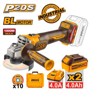 ΓΩΝΙΑΚΟΣ ΤΡΟΧΟΣ INGCO ΜΠΑΤΑΡΙΑΣ 115mm 20V Li-Ion