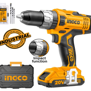 ΕΠΑΓΓΕΛΜΑΤΙΚΟ ΚΡΟΥΣΤΙΚΟ ΔΡΑΠΑΝΟΚΑΤΣΑΒΙΔΟ ΜΠΑΤΑΡΙΑΣ 20V LI-ION + 2X2.0 AH ΜΠΑΤΑΡΙΕΣ + 50 ΕΞΑΡΤΗΜΑΤΑ  INGCO