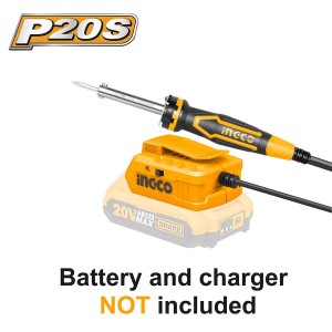 ΚΟΛΛΗΤΗΡΙ ΜΠΑΤΑΡΙΑΣ 20V LI-ION INGCO