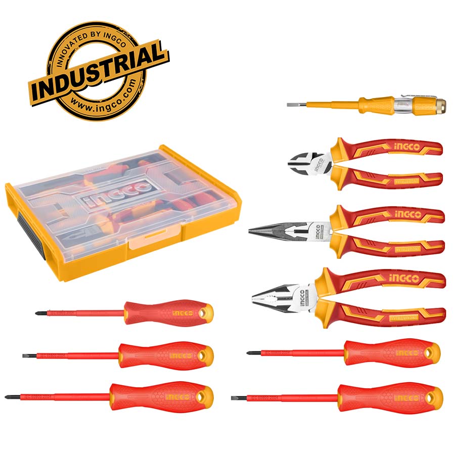 ΕΠΑΓΓΕΛΜΑΤΙΚΟ ΣΕΤ 9 ΤΕΜ ΕΡΓΑΛΕΙΩΝ ΗΛΕΚΤΡΟΛΟΓΟΥ INGCO