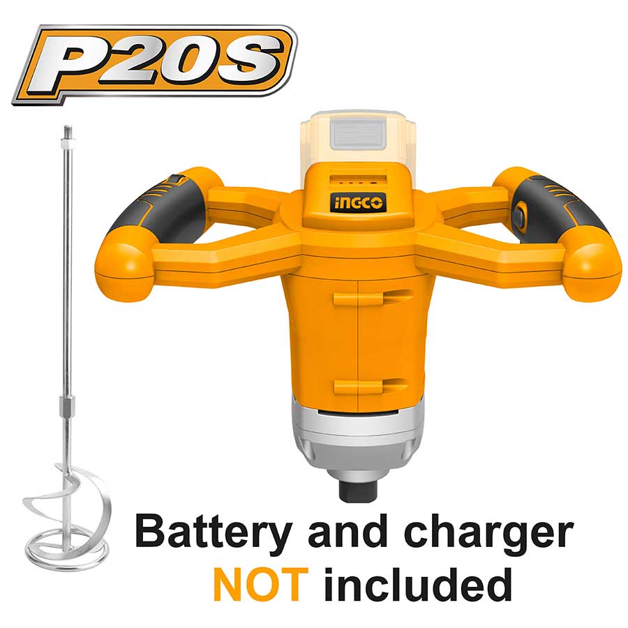 ΑΝΑΔΕΥΤΗΡΑΣ ΧΡΩΜΑΤΩΝ ΜΠΑΤΑΡΙΑΣ 20V LI-ION INGCO