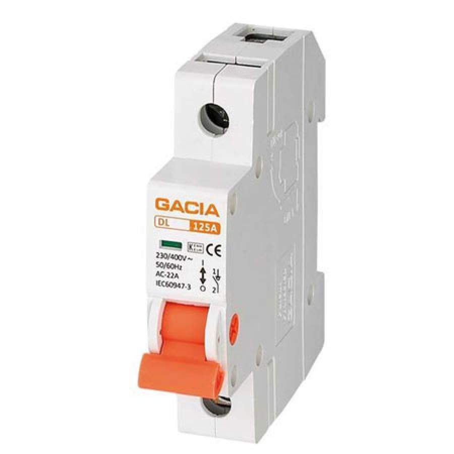 Ραγοδιακόπτης 1x63A Gacia