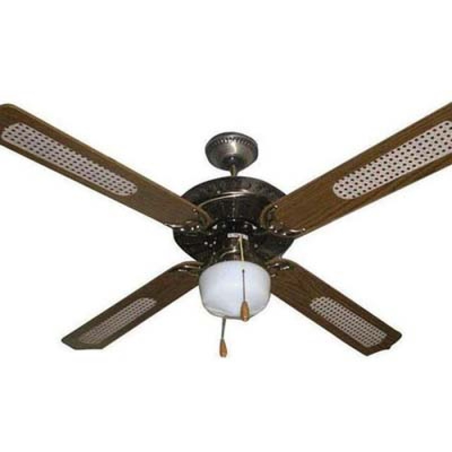 Ανεμιστήρας οροφής με 1φως Brown-Gold 60W