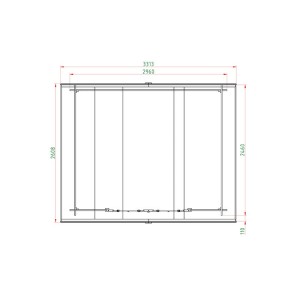 ΞΥΛΙΝΗ ΑΠΟΘΗΚΗ ΚΗΠΟΥ 246 X 296ΕΚ.