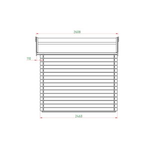 ΞΥΛΙΝΗ ΑΠΟΘΗΚΗ ΚΗΠΟΥ 246 X 296ΕΚ.