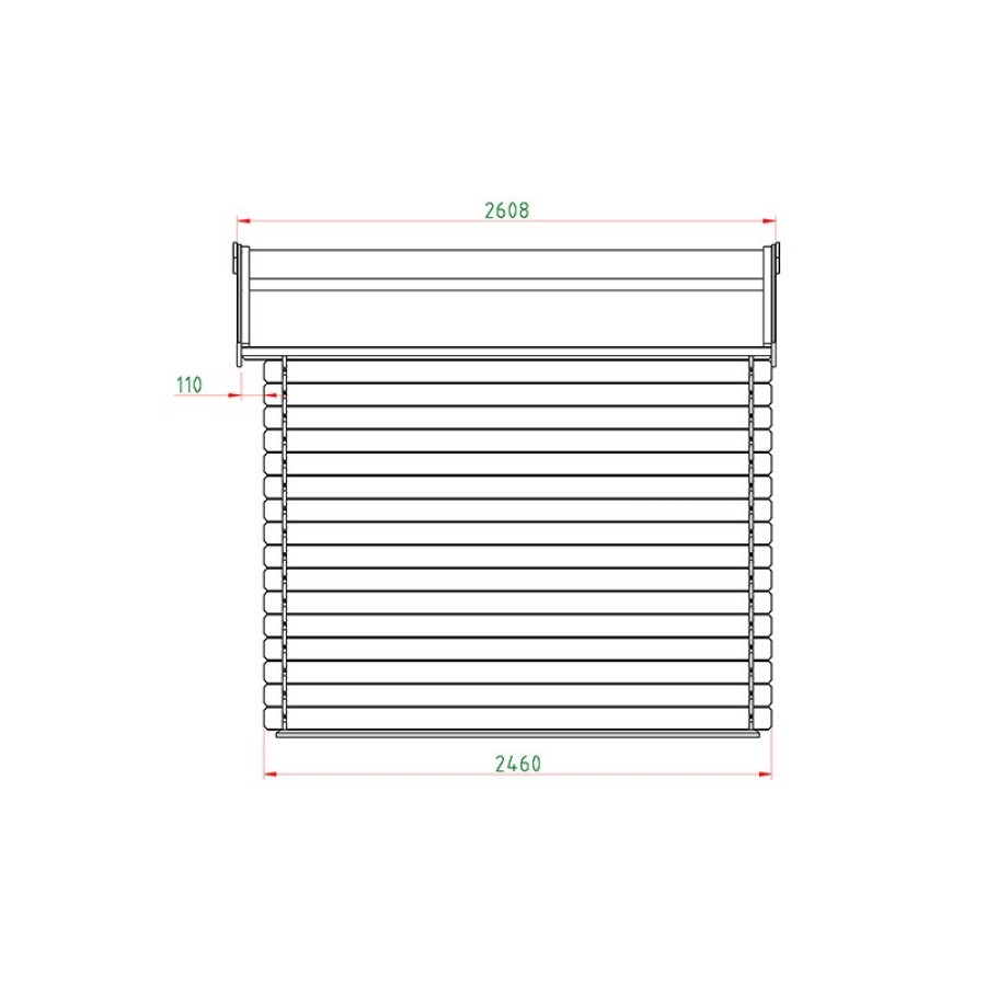 ΞΥΛΙΝΗ ΑΠΟΘΗΚΗ ΚΗΠΟΥ 246 X 296ΕΚ.