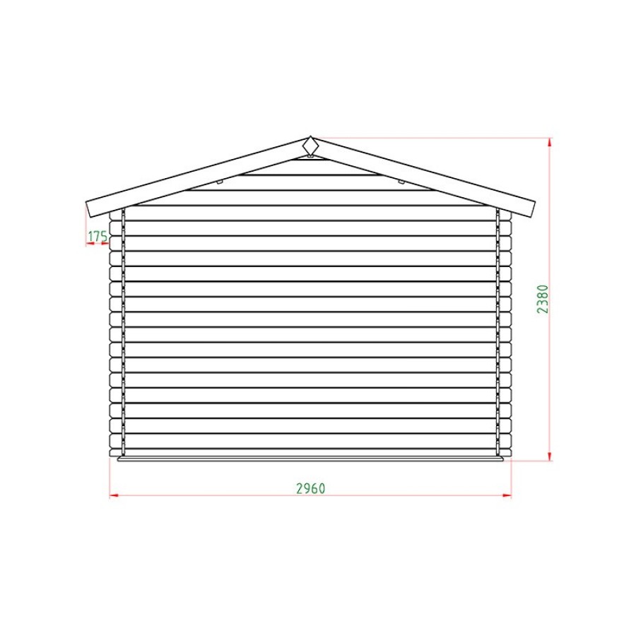 ΞΥΛΙΝΗ ΑΠΟΘΗΚΗ ΚΗΠΟΥ 296 X 296ΕΚ.