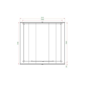ΞΥΛΙΝΗ ΑΠΟΘΗΚΗ ΚΗΠΟΥ 296 X 296ΕΚ.