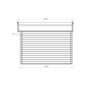 ΞΥΛΙΝΗ ΑΠΟΘΗΚΗ ΚΗΠΟΥ 296 X 296ΕΚ.