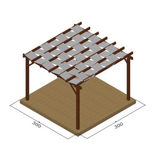 ΠΕΡΓΚΟΛΑ ΜΕ ΤΕΝΤΟΠΑΝΟ 48,3εκ. - 300 x 300εκ.