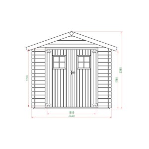 ΞΥΛΙΝΗ ΑΠΟΘΗΚΗ ΚΗΠΟΥ 196 X 246ΕΚ.