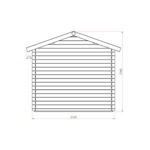 ΞΥΛΙΝΗ ΑΠΟΘΗΚΗ ΚΗΠΟΥ 196 X 246ΕΚ.