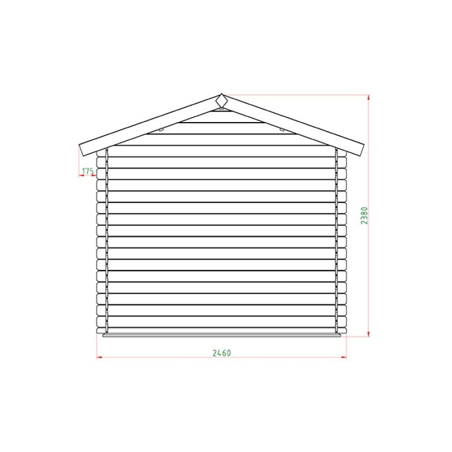 ΞΥΛΙΝΗ ΑΠΟΘΗΚΗ ΚΗΠΟΥ 196 X 246ΕΚ.