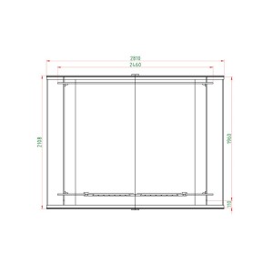 ΞΥΛΙΝΗ ΑΠΟΘΗΚΗ ΚΗΠΟΥ 196 X 246ΕΚ.