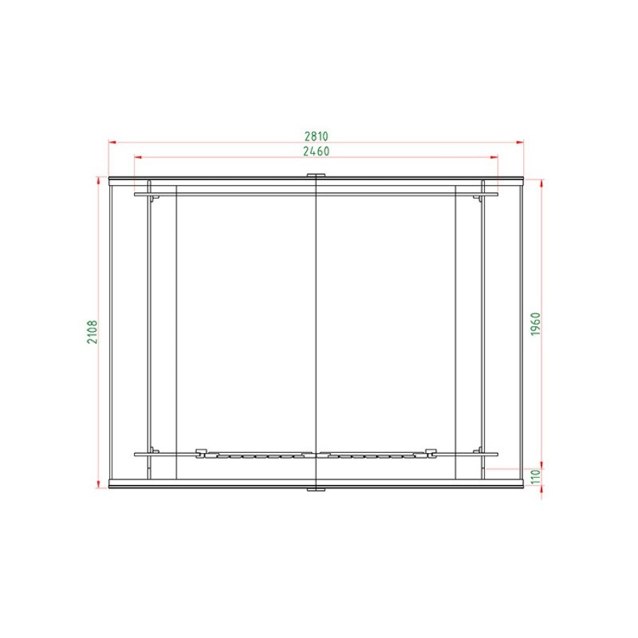 ΞΥΛΙΝΗ ΑΠΟΘΗΚΗ ΚΗΠΟΥ 196 X 246ΕΚ.