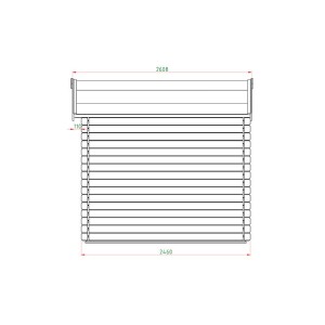 ΞΥΛΙΝΗ ΑΠΟΘΗΚΗ ΚΗΠΟΥ 246 X 246ΕΚ.