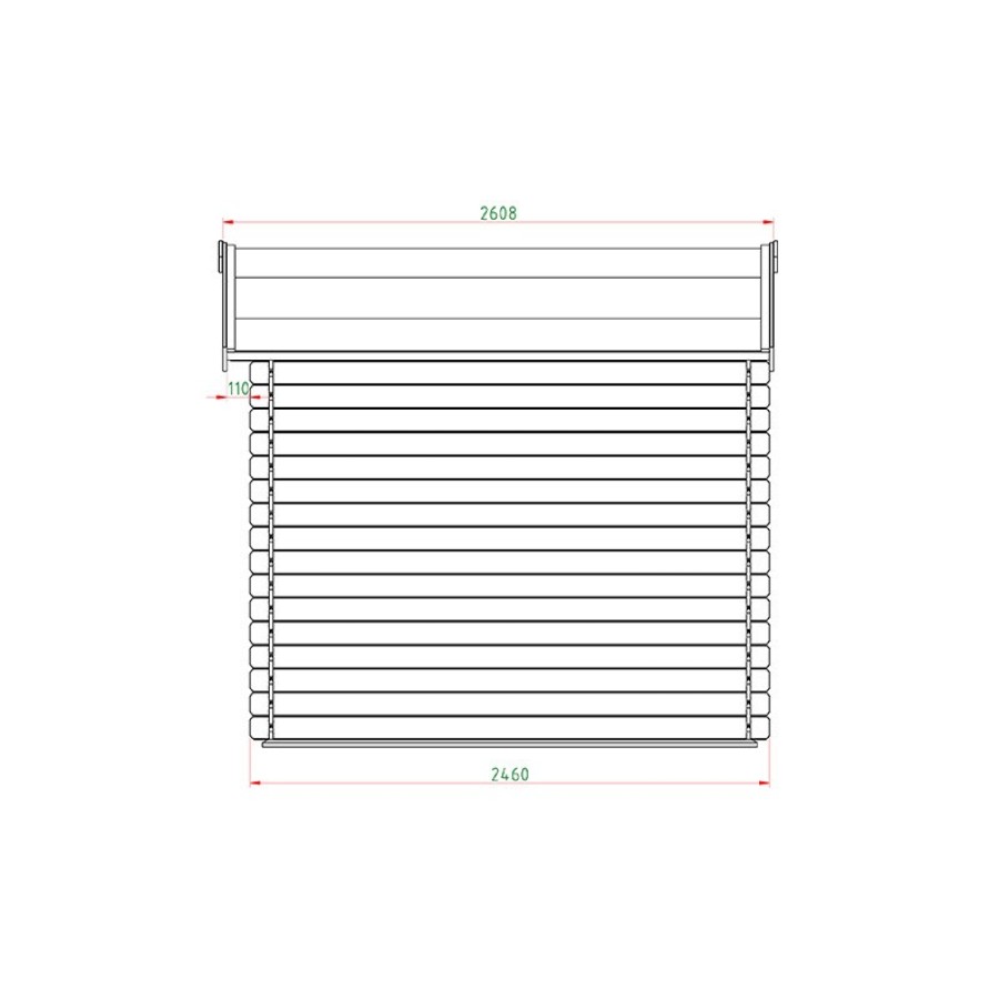 ΞΥΛΙΝΗ ΑΠΟΘΗΚΗ ΚΗΠΟΥ 246 X 246ΕΚ.