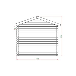 ΞΥΛΙΝΗ ΑΠΟΘΗΚΗ ΚΗΠΟΥ 246 X 246ΕΚ.