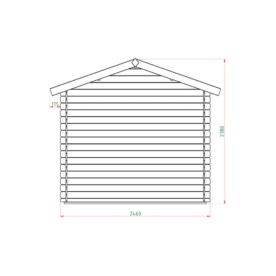 ΞΥΛΙΝΗ ΑΠΟΘΗΚΗ ΚΗΠΟΥ 246 X 246ΕΚ.