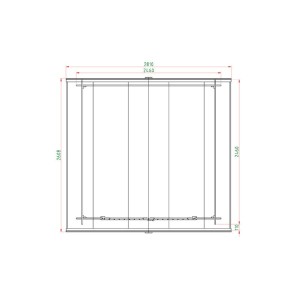 ΞΥΛΙΝΗ ΑΠΟΘΗΚΗ ΚΗΠΟΥ 246 X 246ΕΚ.