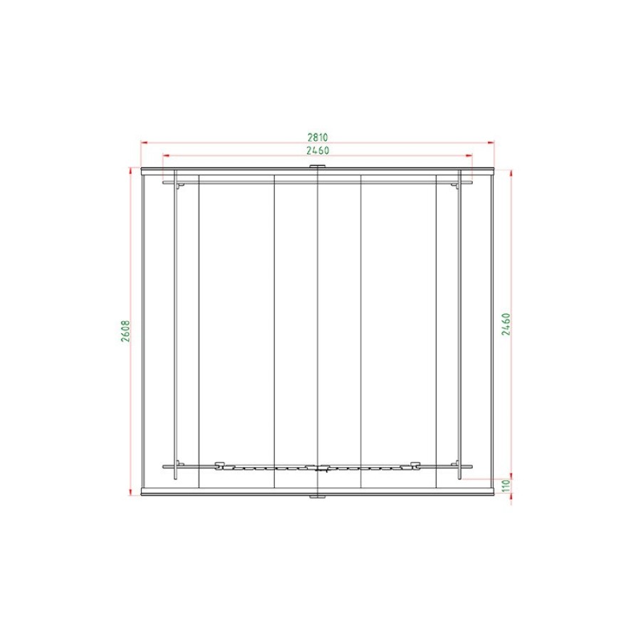 ΞΥΛΙΝΗ ΑΠΟΘΗΚΗ ΚΗΠΟΥ 246 X 246ΕΚ.
