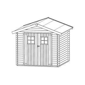 ΞΥΛΙΝΗ ΑΠΟΘΗΚΗ ΚΗΠΟΥ 246 X 246ΕΚ.