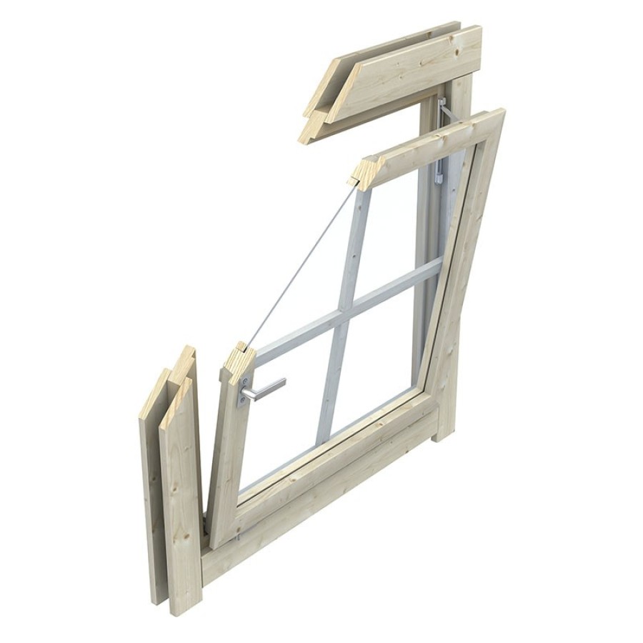 ΞΥΛΙΝΟ ΠΑΡΑΘΥΡΟ ΜΟΝΟΦΥΛΛΟ 45mm