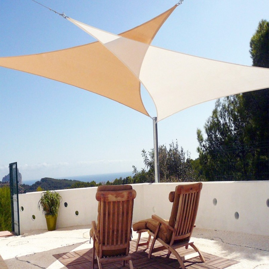 ΤΡΙΓΩΝΟ ΠΑΝΙ ΣΚΙΑΣΗΣ 230GSM - 3,6 X 3,6 X 3,6M