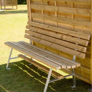 ΞΥΛΙΝΟ ΠΑΓΚΑΚΙ ΜΕ ΜΕΤΑΛΛΙΚΑ ΠΟΔΙΑ