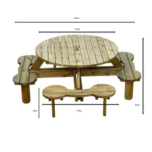 ΞΥΛΙΝΟ ΤΡΑΠΕΖΙ - ΠΑΓΚΟΣ ΠΙΚ ΝΙΚ 8 ΘΕΣΕΩΝ